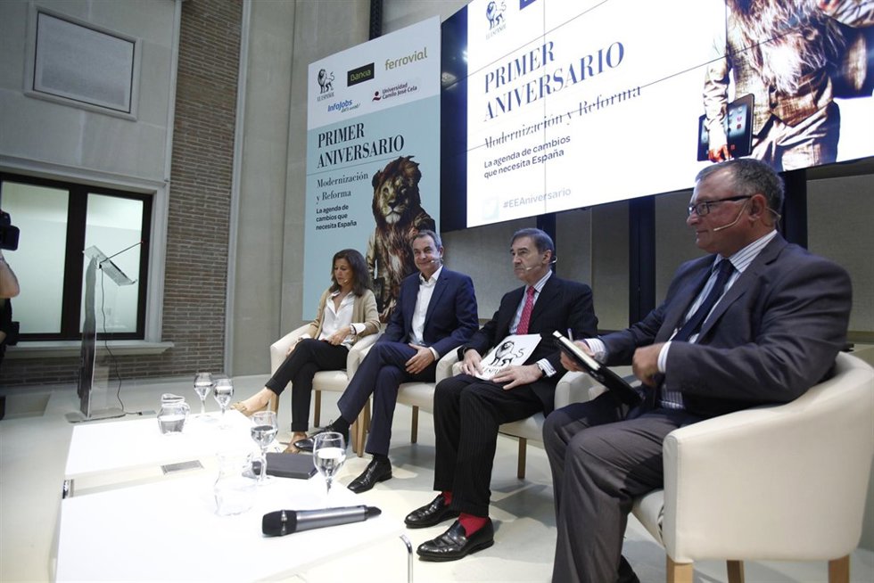 José Luis Rodríguez Zapatero en unas jornadas de El Español