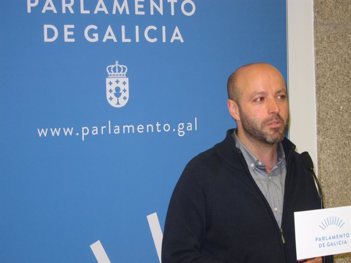 Luís Villares de En Marea en el Parlamento de Galicia.