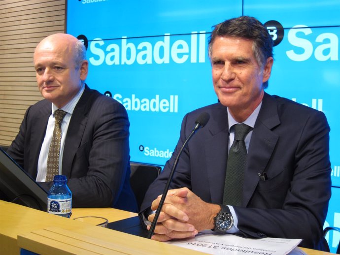 Tomás Varela y Jaume Guardiola (Banco Sabadell)