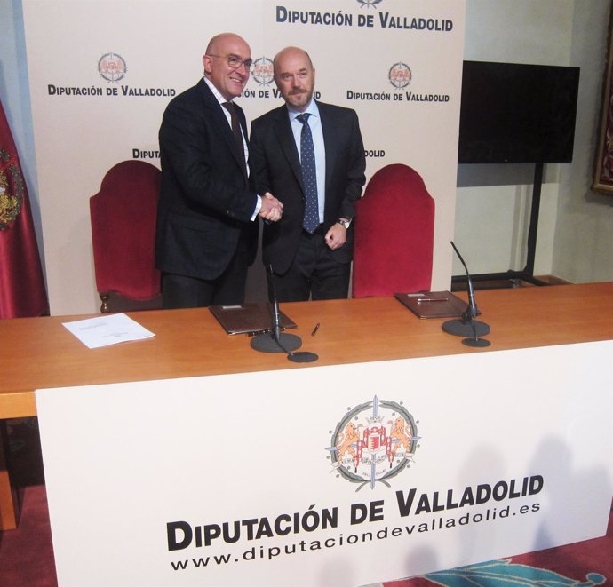 Firma del acuerdo entre Diputación de Valladolid y Justicia