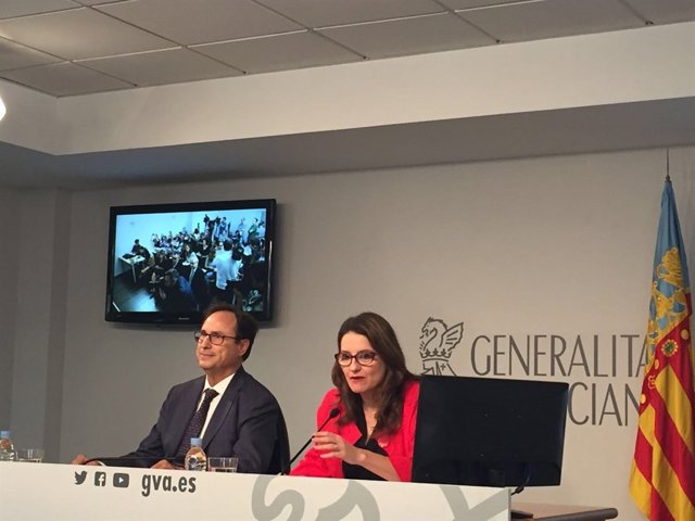 Soler y Oltra en rueda de prensa