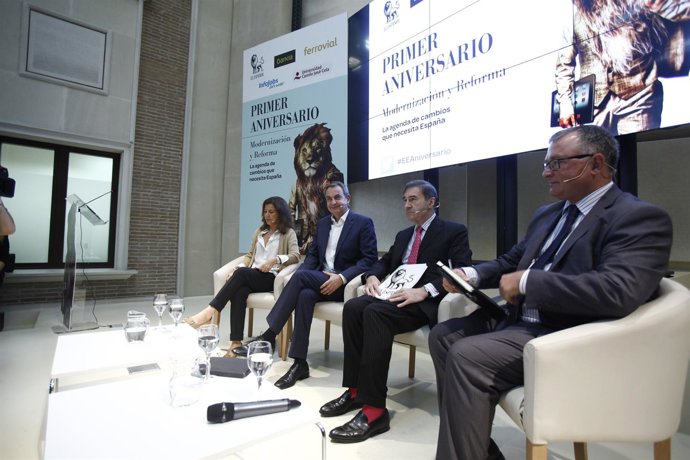 José Luis Rodríguez Zapatero en unas jornadas de El Español