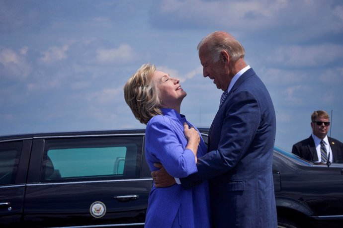 Hillary Clinton y Joe Biden