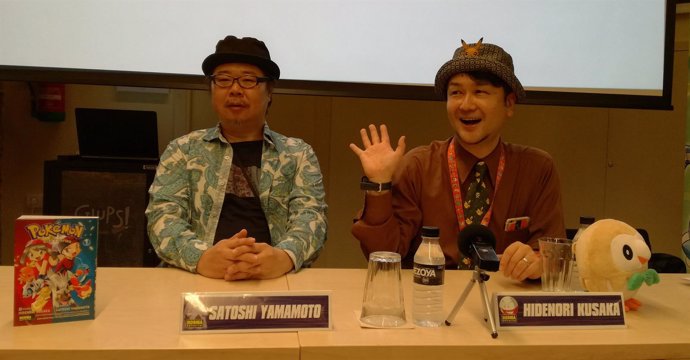 Los autores de Pokémon, Hidenori Kusaka y Satoshi Yamamoto