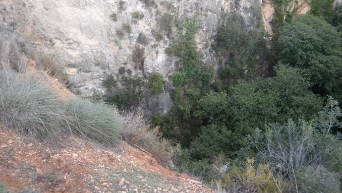 Sima de Chella (Valencia) donde se ha localizado el cadáver