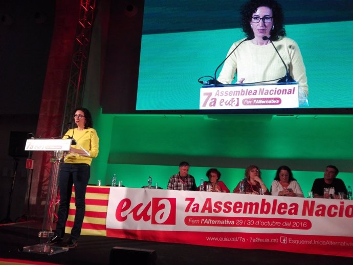 Marta Rovira (ERC) en la VII Asamblea de EUiA