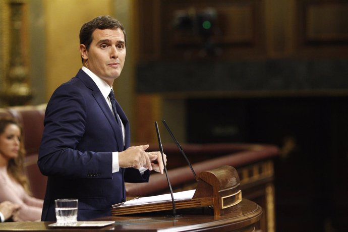 Albert Rivera en el debate de investidura en el Congreso