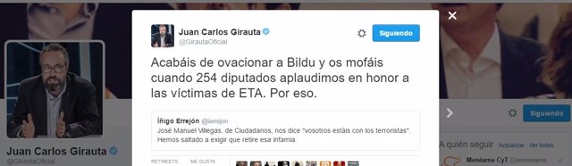 Tuit de Juan Carlos Girauta