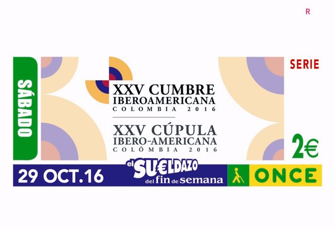 Cupón de la ONCE dedicado a la Cumbre Iberoamericana