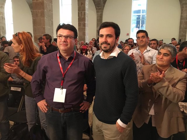 Joan Josep Nuet (EUiA) y Alberto Garzón (IU)