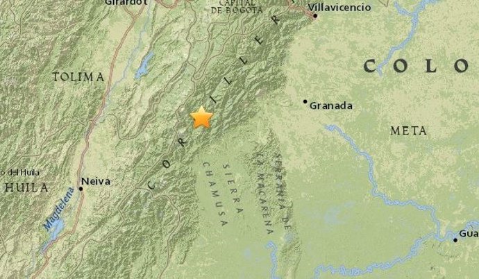 Terremoto de magnitud 5,4 en Colombia
