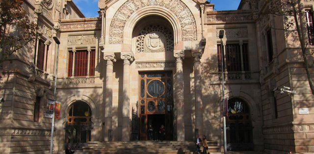 Fachada del Palau de Justícia, sede del TSJC y de la Audiencia de Barcelona