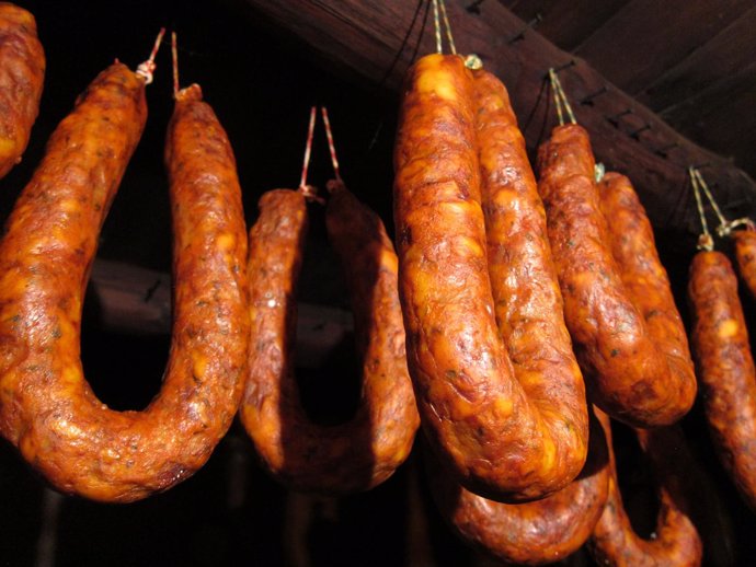 Chorizo. Morcilla. Embutido. Matanza. Productos cárnicos.