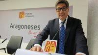 Aliaga (PAR) desea que Rajoy "comience a gobernar" y aborde los compromisos con Aragón