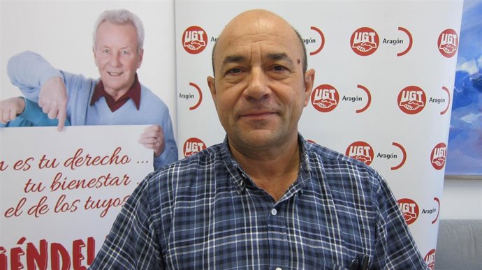 El secretario general de UGT Aragón, Daniel Alastuey