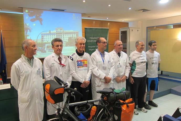 Emiliano Nuevo, comité local juegos transplantados y Andrée Lassooij