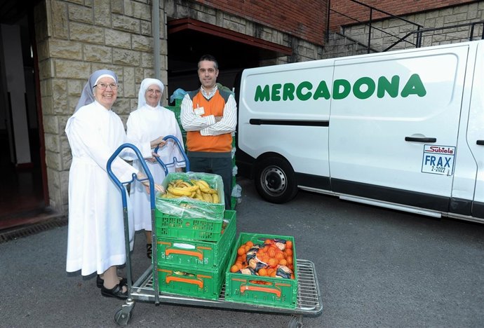 Donación de Mercadona a las Hermanistas de los Pobres de Bilbao