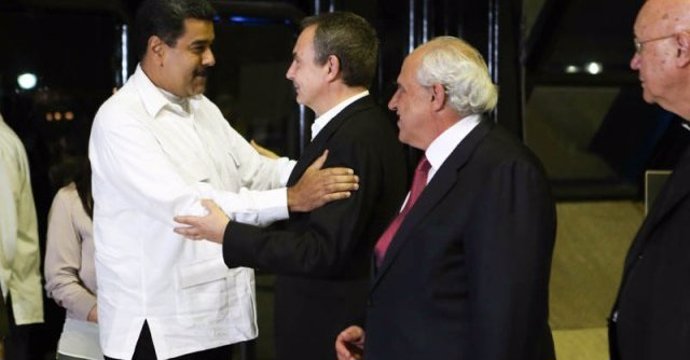 Nicolás Maduro y José Luis Rodríguez Zapatero