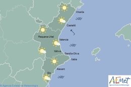 Predicción del tiempo en la Comunitat para este martes
