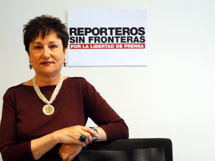 Malén Aznárez, presidenta de Reporteros Sin Fronteras España