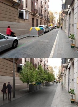 Calle del barrio de Gràcia