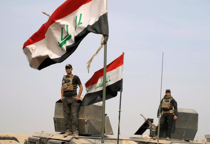 Fuerzas especiales iraquíes en la toma a Mosul
