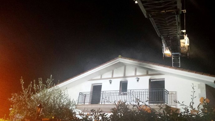 Incendio en la vivienda de LIendo
