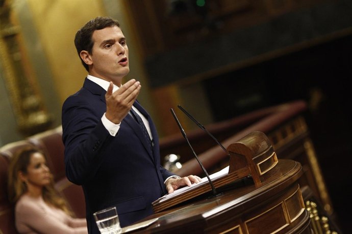 Albert Rivera en el debate de investidura en el Congreso