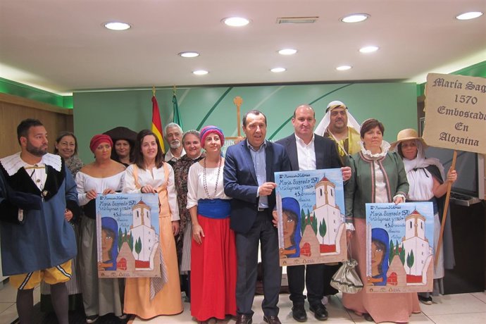 Delegado del gobierno Ruiz Espejo y alcalde de Alozaina presentan recreación