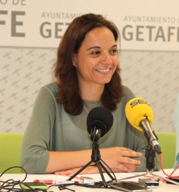 Sara Hernández en rueda de prensa