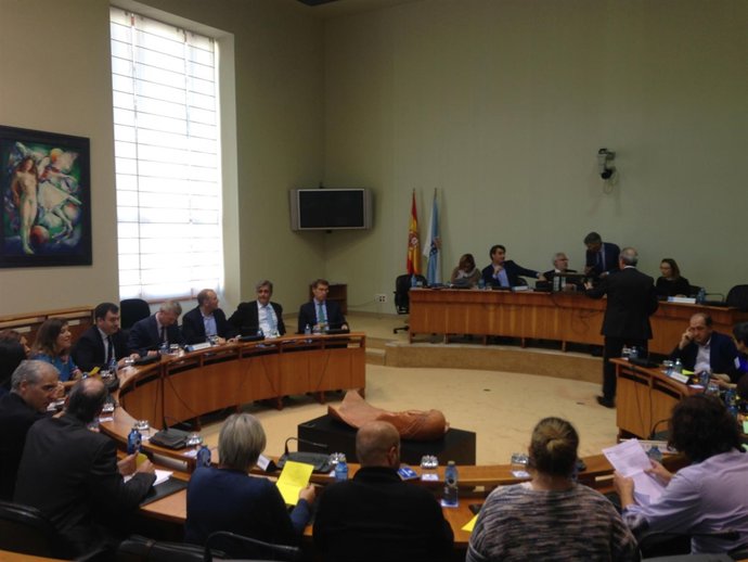 Constitución de comisiones en el Parlamento gallego.