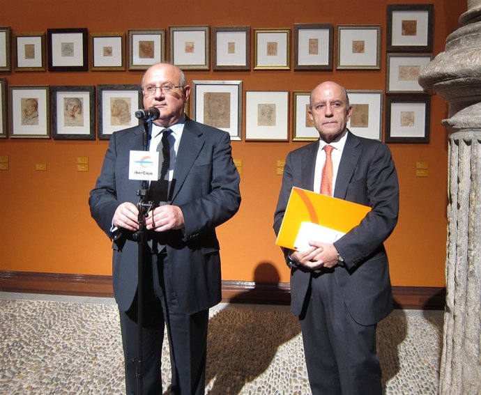 Honorio Romero y José Antonio Zarzalejos, hoy en Ibercaja Patio de la Infanta