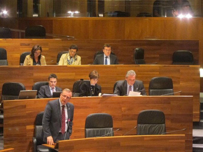 Francisco del Busto, en la Junta General