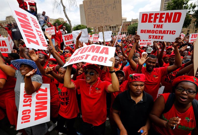 Protestas en Sudáfrica contra Jacob Zuma