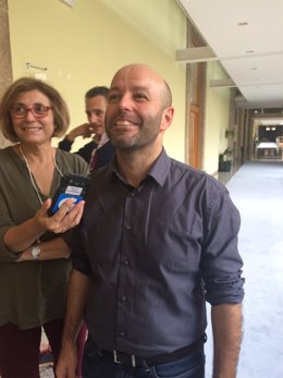 Luís Villares en el Parlamento.