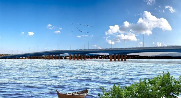 Proyecto del puente entre Guayaquil y Samborondón (Ecuador) de Eurofinsa