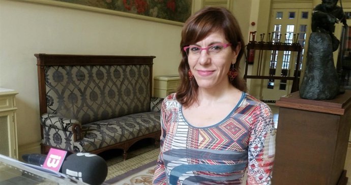 La portavoz de Podemos, Laura Camargo