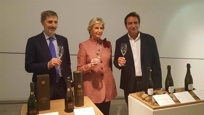 Javier Pagés, Mar Raventós y Bruno Colomer (Codorníu)