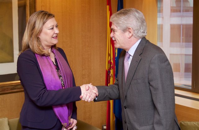 Pilar del Olmo junto a Alfonso María Dastis