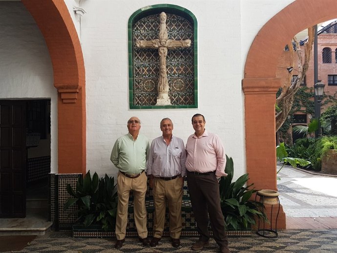 Francisco Acedo, Jaime Guardiola Domínguez y Joaquín Fernández 