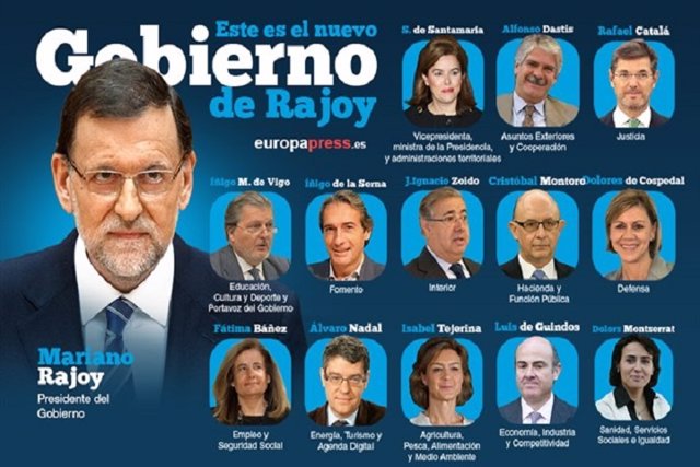 Rajoy anuncia un nuevo gobierno continuista