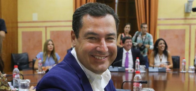 El presidente del PP-A, Juanma Moreno