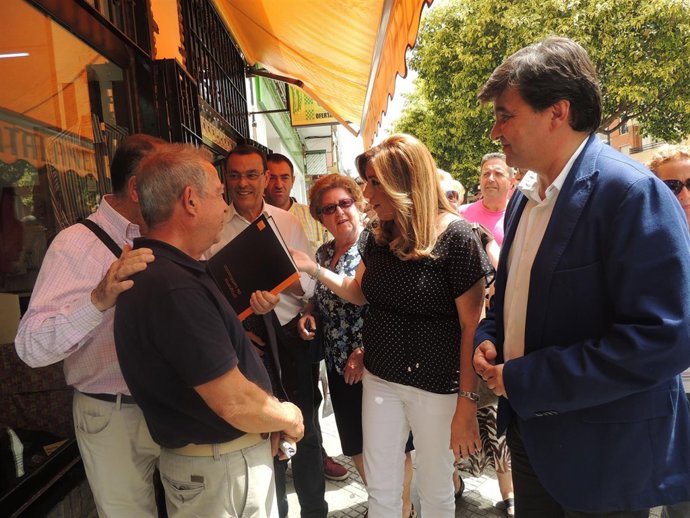 Susana Díaz en Isla Chica. 