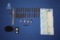 Detenido un joven en Badajoz con 110 gramos de hachís en el coche