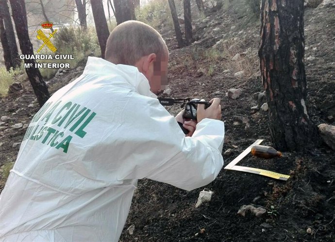 Guardia Civil esclarece siete incendios forestales atribuidos a cinco menores 
