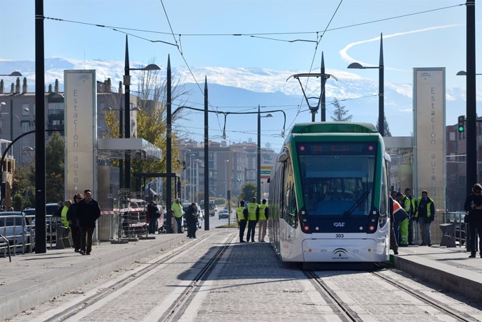 Pruebas del Metro de Granada.