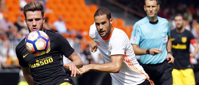 Saúl Níguez y Mario Suarez, Atlético de Madrid contra el Valencia