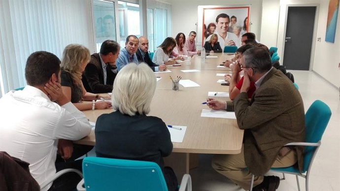 Aguado durante la reunión