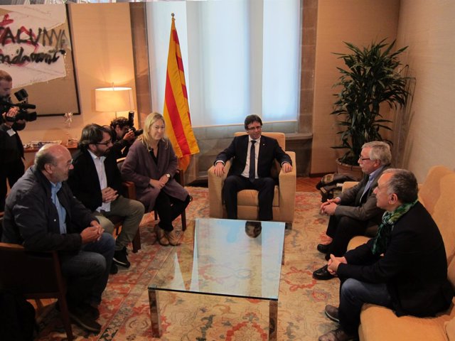 J.C.Gallego ,Camil Ros, Neus Munté, C.Puigdemont, I.F. Toxo, Josep Maria Alvarez