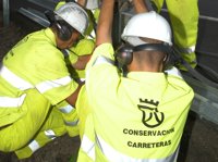 El Cabildo de Tenerife inicia la mejora del asfalto en varios tramos de la Autopista del Sur 